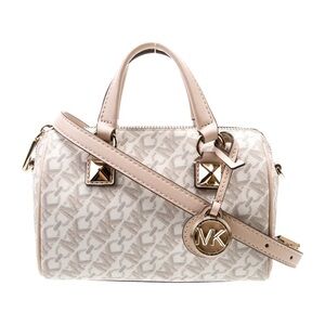 Michael Kors Beige Signature Satchel